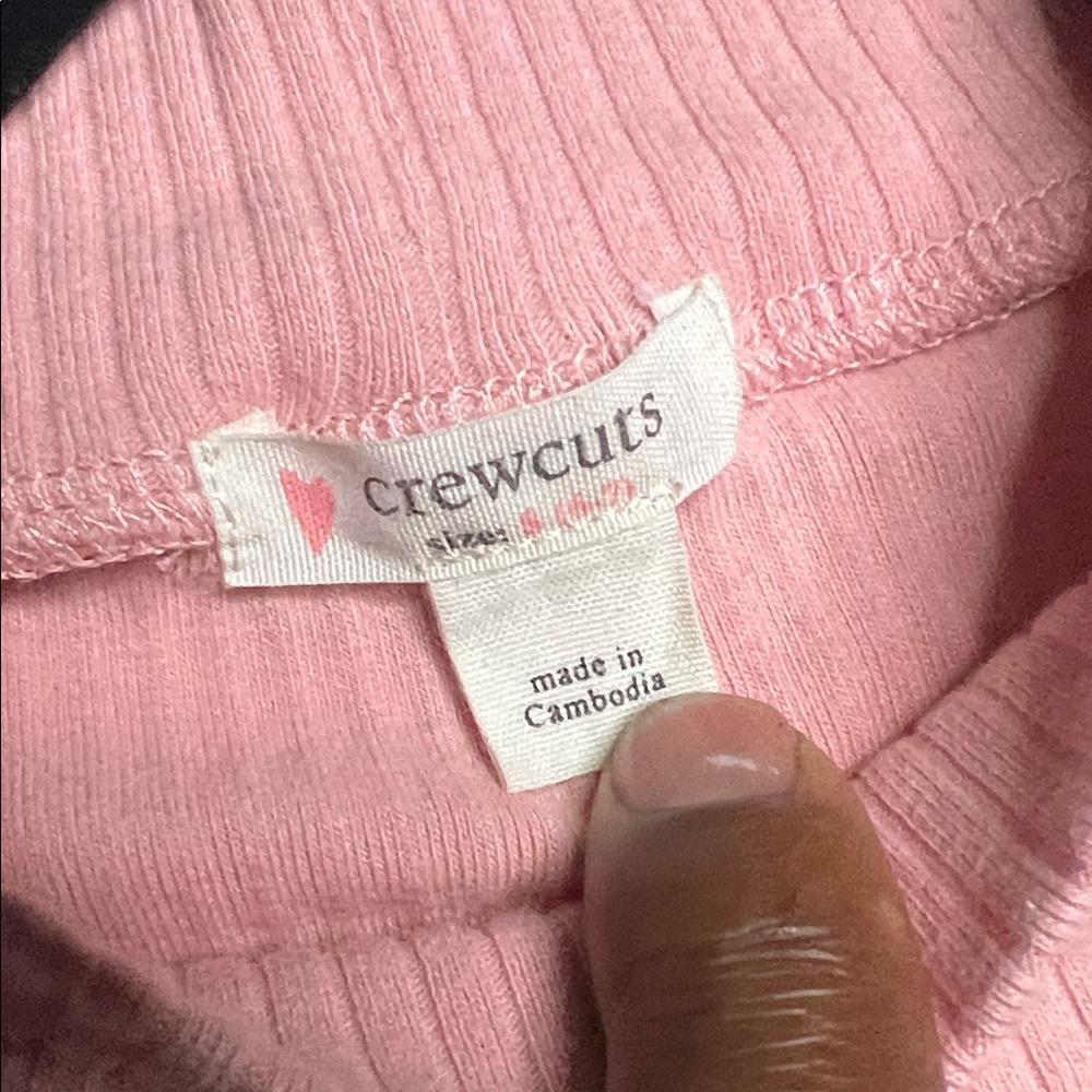 Crewcuts Pink Ribbed Long Sleeve Tee - Picture 2 of 7